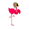 Flamingo Sunglasses Scarf