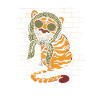 Tiger Sunglasses Scarf