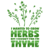 Herbal saying - thyme puns