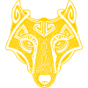 Viking Wolf yellow transparent