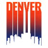 Denver Skyline Sunset Gradient