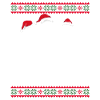 Parrots with Santa hats