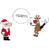Weihnachtsmann Rentier