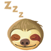 Sleeping Sloth Face