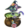 Hexenkatze im Topf