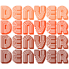Denver Gradient Retro Pattern