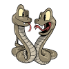 Funny Cartoon Rattlesnakes