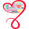THANK YOU, MERCI, GRAZIE, customizable