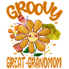Groovy Great-Grandmom Family Matching Vintage