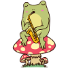 Frog Saxophone Saxophoniste Saxophoniste
