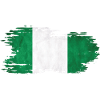 Nigeria - National Flag, Brush Effect