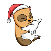 Écureuil sommeil de Noël