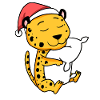 Cheetah Christmas Sleep Sleep Sleep