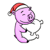 Cochon Noël Sommeil Sommeil Sommeil