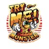 Try me! Monster loves pizza