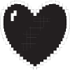 Heart Pixel Gamer Gift