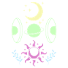 Pastel Goth Moon Cute Crescent