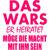 Das wars er heiratet