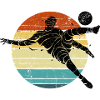 Retro Runner Sunset Circle