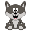 WOLF - TIER - TIERISCH - KIND - BABY