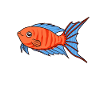 Kawaii Paradise Fish