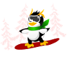 Snowboard Pinguin