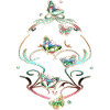 Butterflies Tendrils Ornaments Patterns