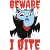 Beware I Bite Vampir Geschenk