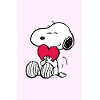 Jordnødder Snoopy Love Heart Love Plakat