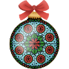 Weihnachtskugel Mandala