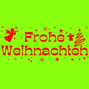 Frohe Weihnachten rot Sterne Engel Christbaum
