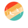 Kite Surf Retro Heartbeat