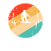 Snowboarding Retro Heartbeat