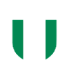 Nigeria - Nationalfahne im Wappen