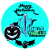 Halloween, bats and pumpkin