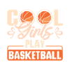 Cool girls play Basketball