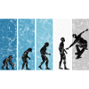 Skateboarder Skateboard Skater Skate Evolution