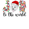 Westie Christmas Golden Dog Gift