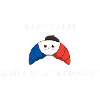 Keep calm and eat a croissant gift idea