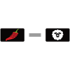 Feuriger Chili-Pfeffer mit Schaf-Design