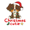 Australian Shepherd Dogs Christmas Cutie