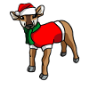 Antelope with Christmas Sweater
