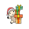 Frohe Weihnachten Schaf mit Geschenke