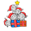 Chèvres Arbre de Noël Chèvre