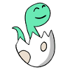 Dinosaur Egg Dino Baby Motif