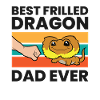 Gekräuselte Dracheneidechse Papa Bester