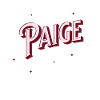 Paige name personalized