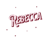 Rebecca's name personalized