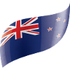 New Zealand flag waved