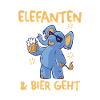 Dickhäuter Bier Rüsseltier Elefant